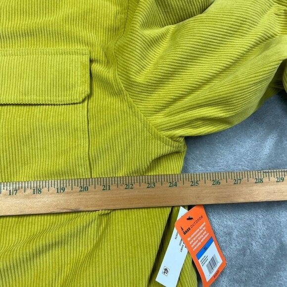 Bass Outdoor Corduroy Worker Shirt XL Antique Moss Durable Shacket a1694 - Picture 7 of 9